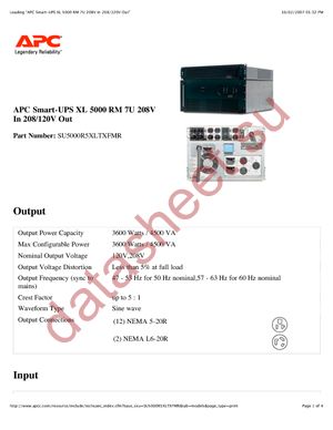 SU5000R5XLTXFMR datasheet  